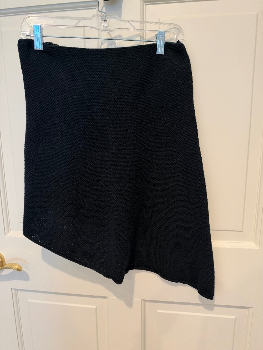 Free People Black Strapless Asymmetric Top | L